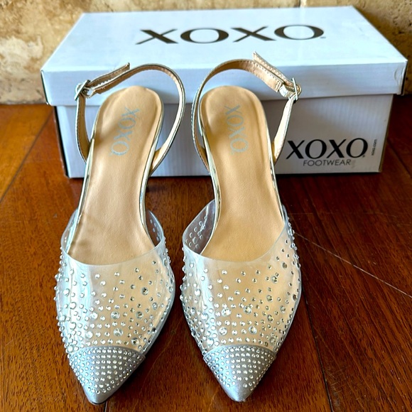 XOXO Shoes - XOXO sling back rhinestone heel